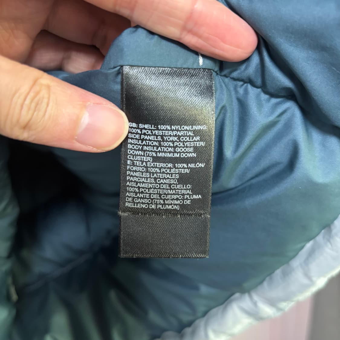 노스페이스 550 구스다운 경량패딩 클라우드 블루 상품이미지3