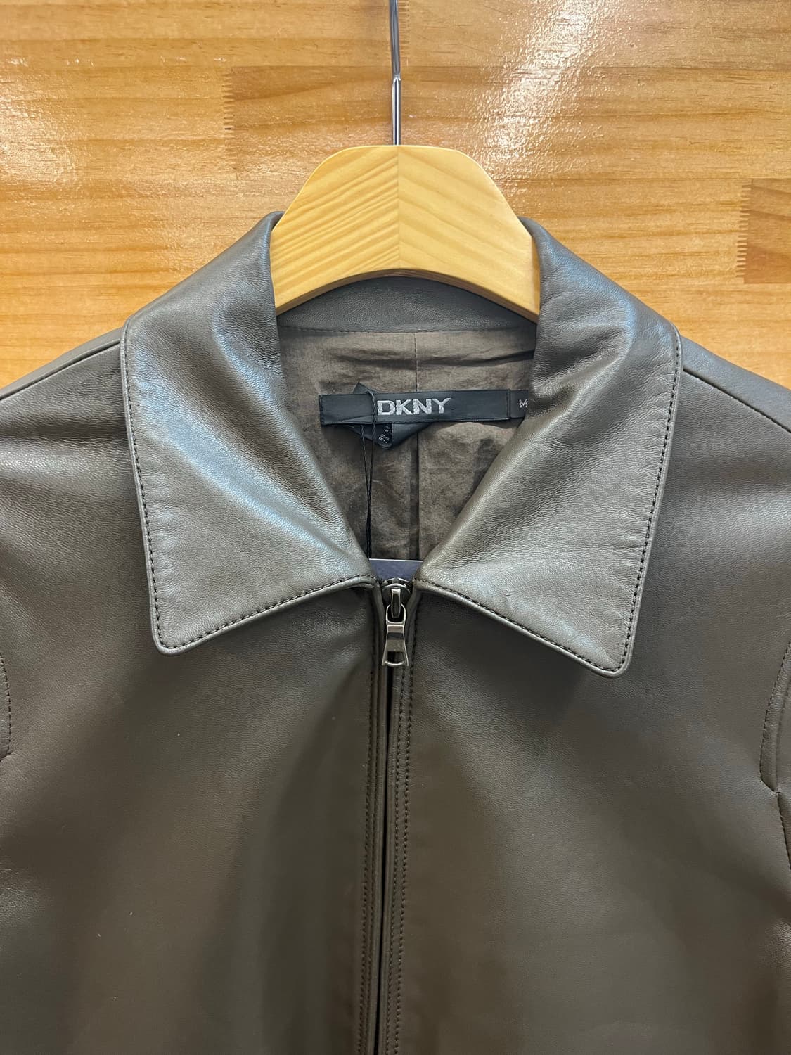 DKNY 양가죽 레더 자켓 딥브라운 M #csz4116 상품이미지4