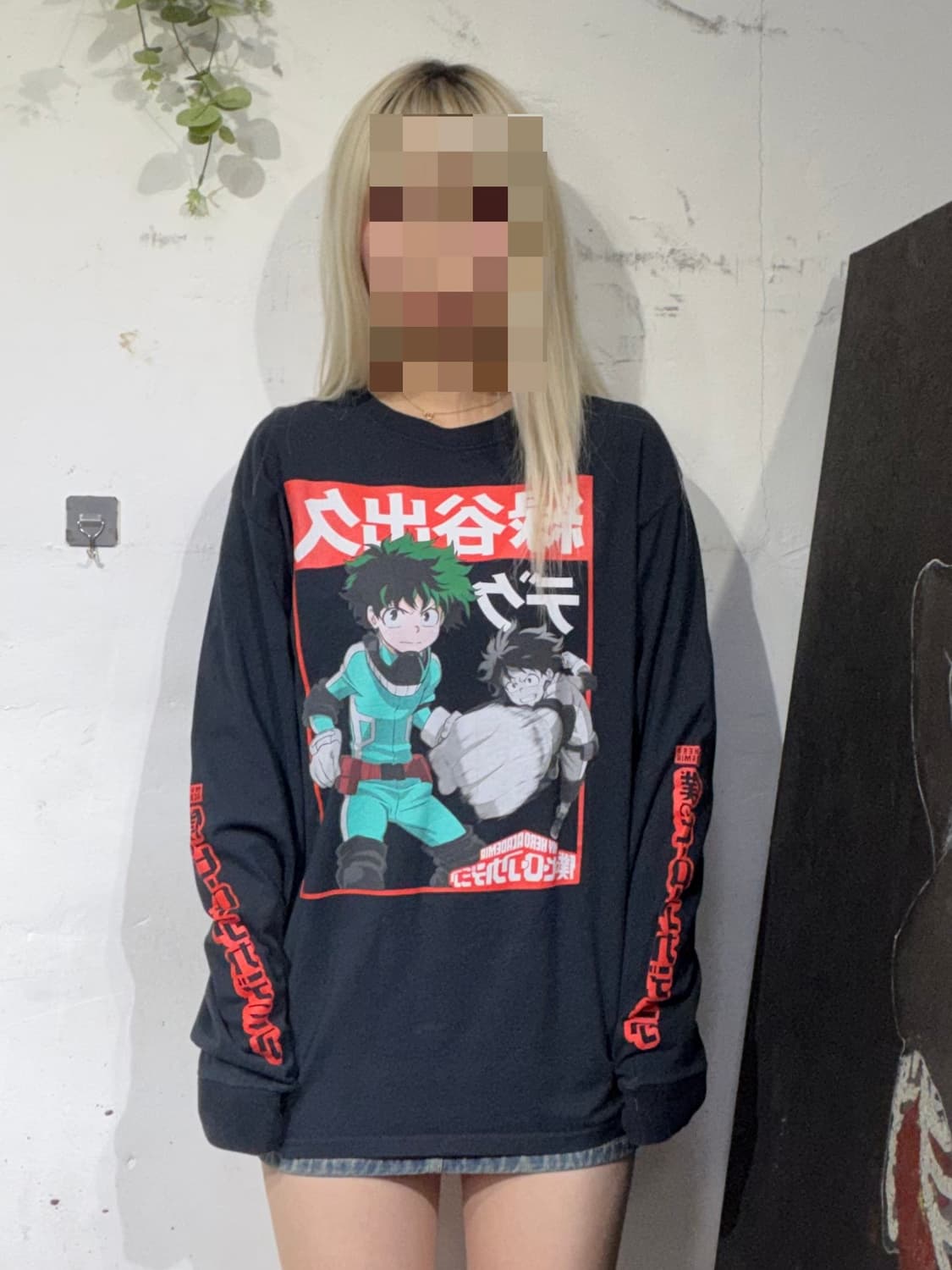 나히아 미도리아 이즈쿠 롱 슬리브 긴팔 티셔츠 M 상품이미지3