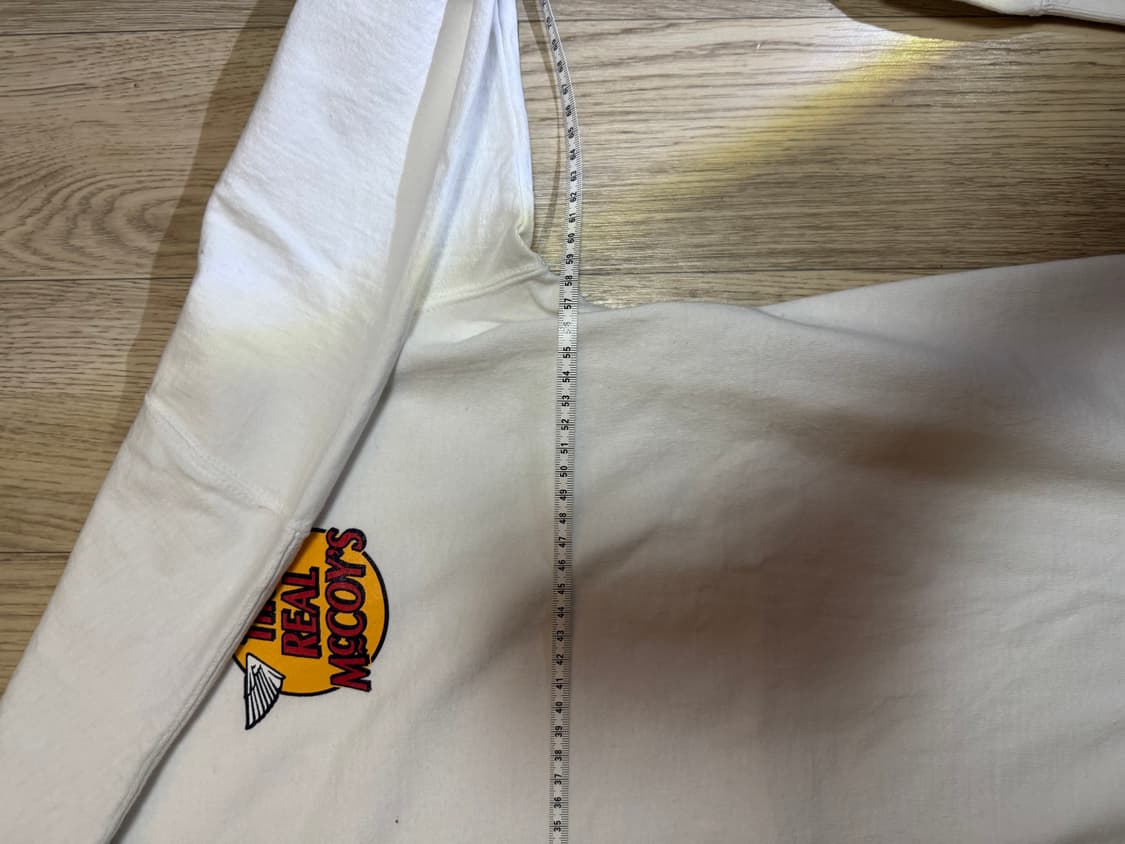 리얼맥코이 로고 롱슬리브 화이트 상품이미지5