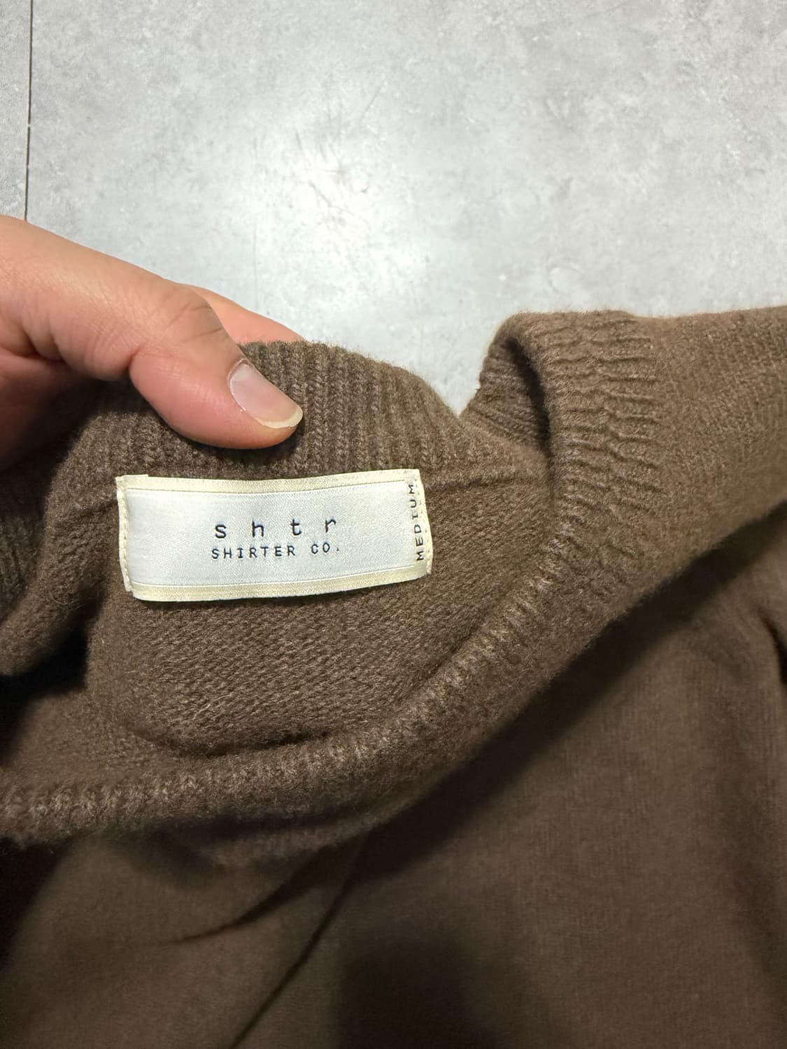 SHTR [셔터]  브라운  헤비 울  빈티지 니트  95size 상품이미지3