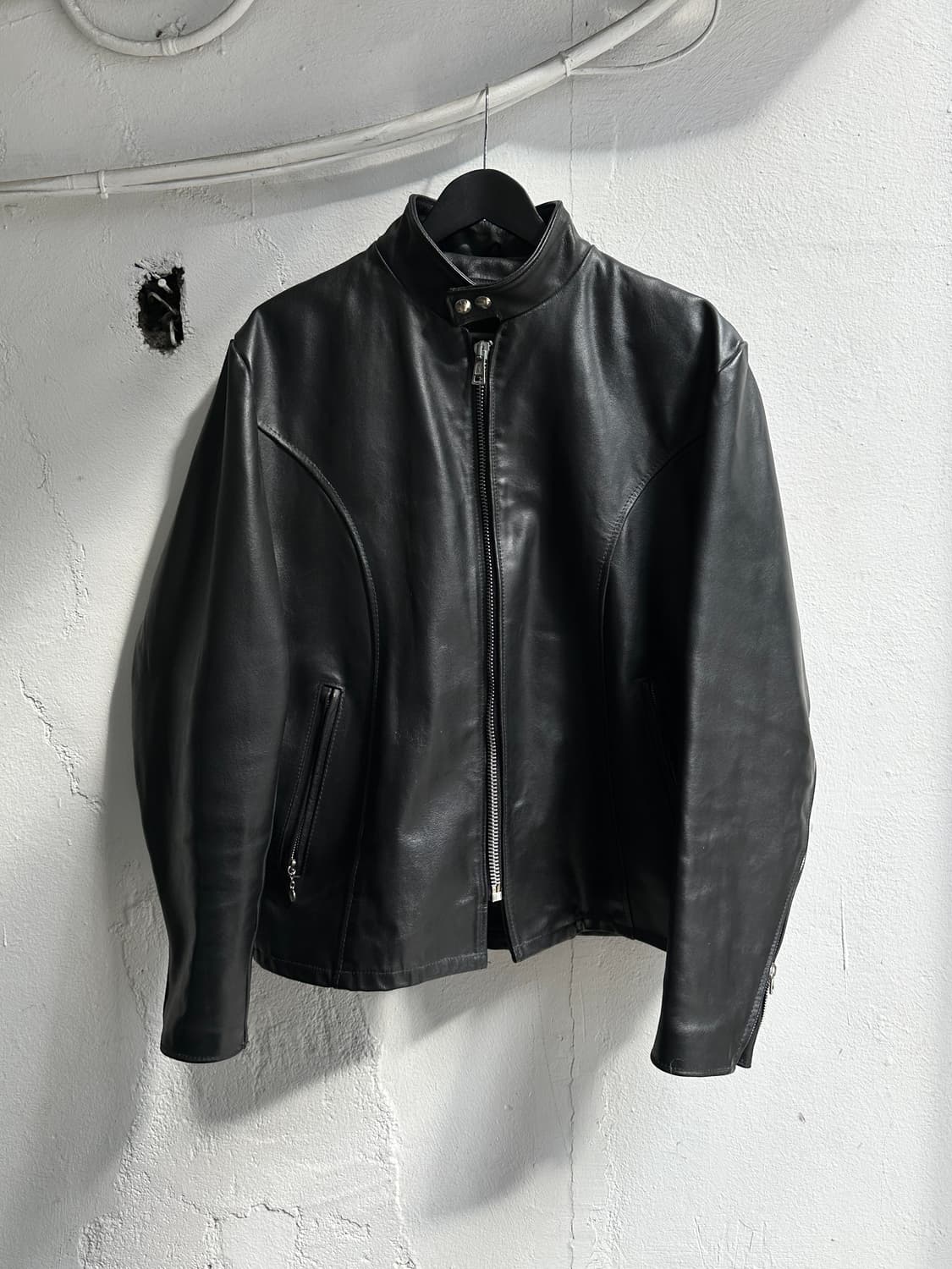 80's 빈티지 Sears 시어스 모터사이클 라이더 레더 자켓 상품이미지1