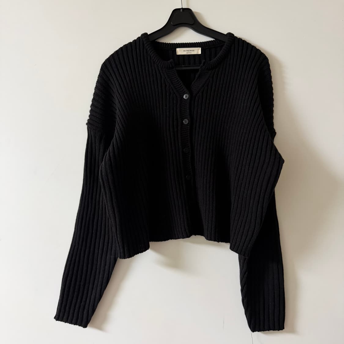 새상품 여자 라운드넥 가디건 (블랙) 상품이미지1