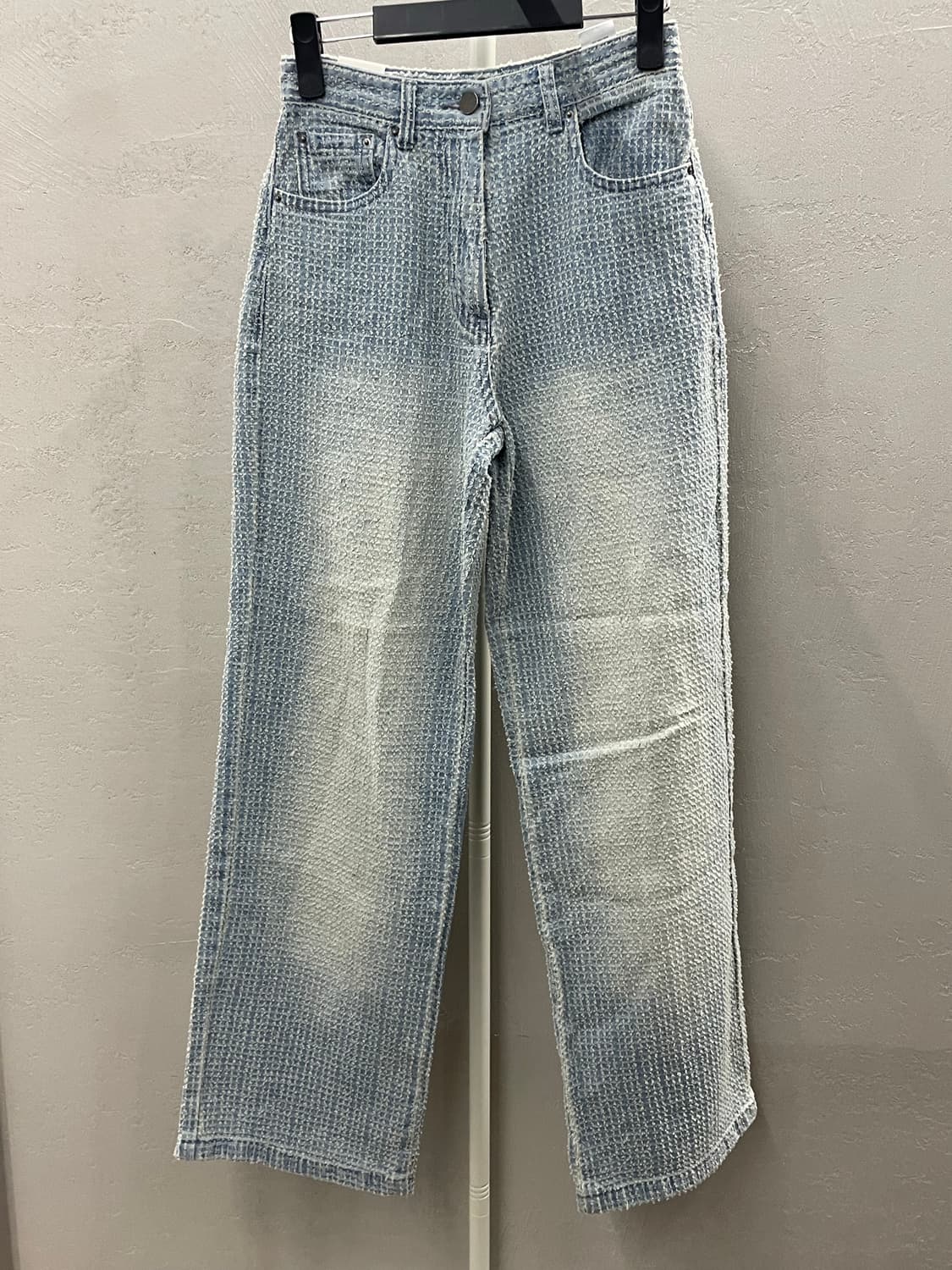 noirer 노이어 와플 와이드 데님 팬츠 36 상품이미지2