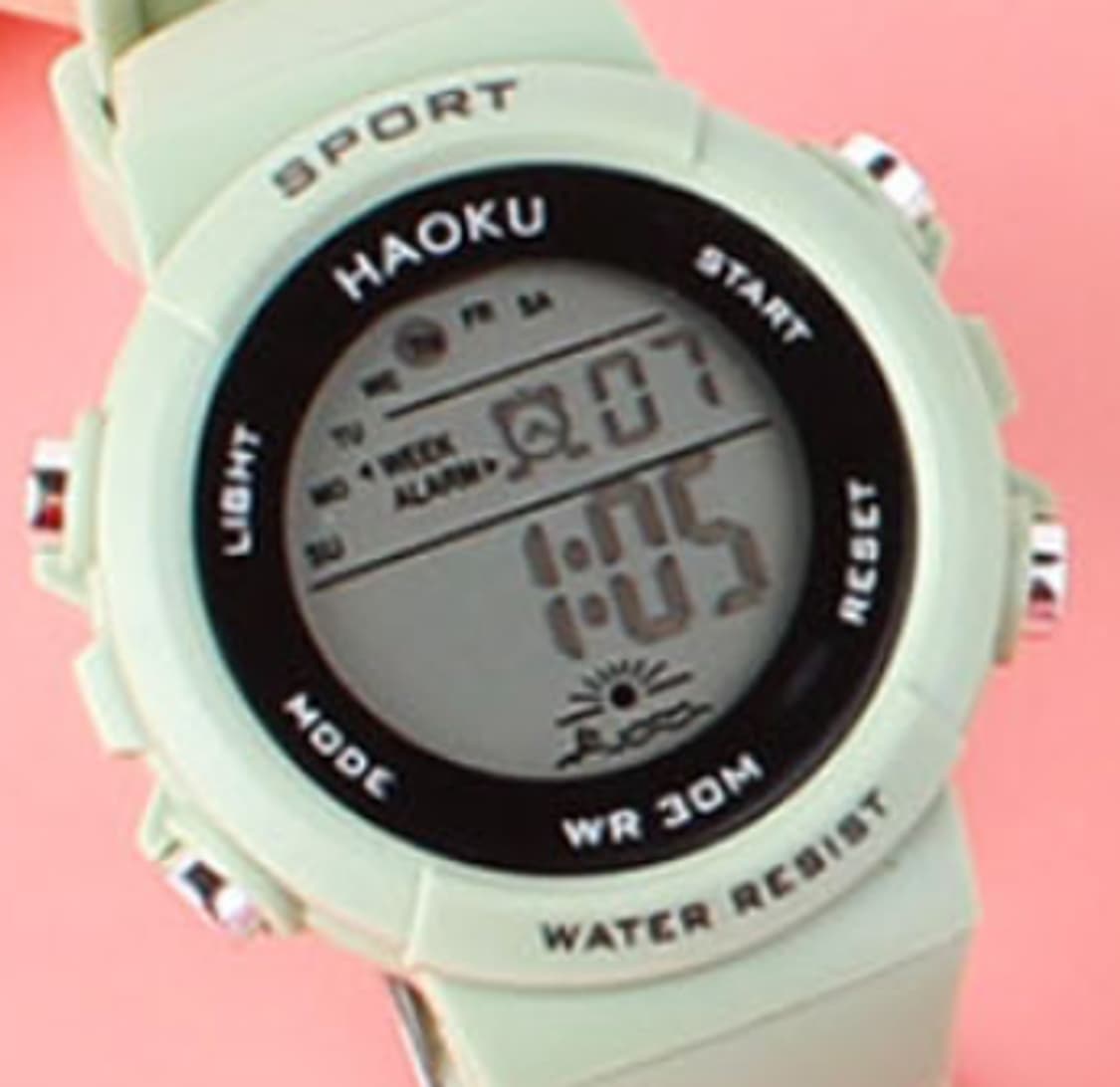 알람 스톱워치 라이트 여자 커플 패션 컬러 손목시계 판 상품이미지5