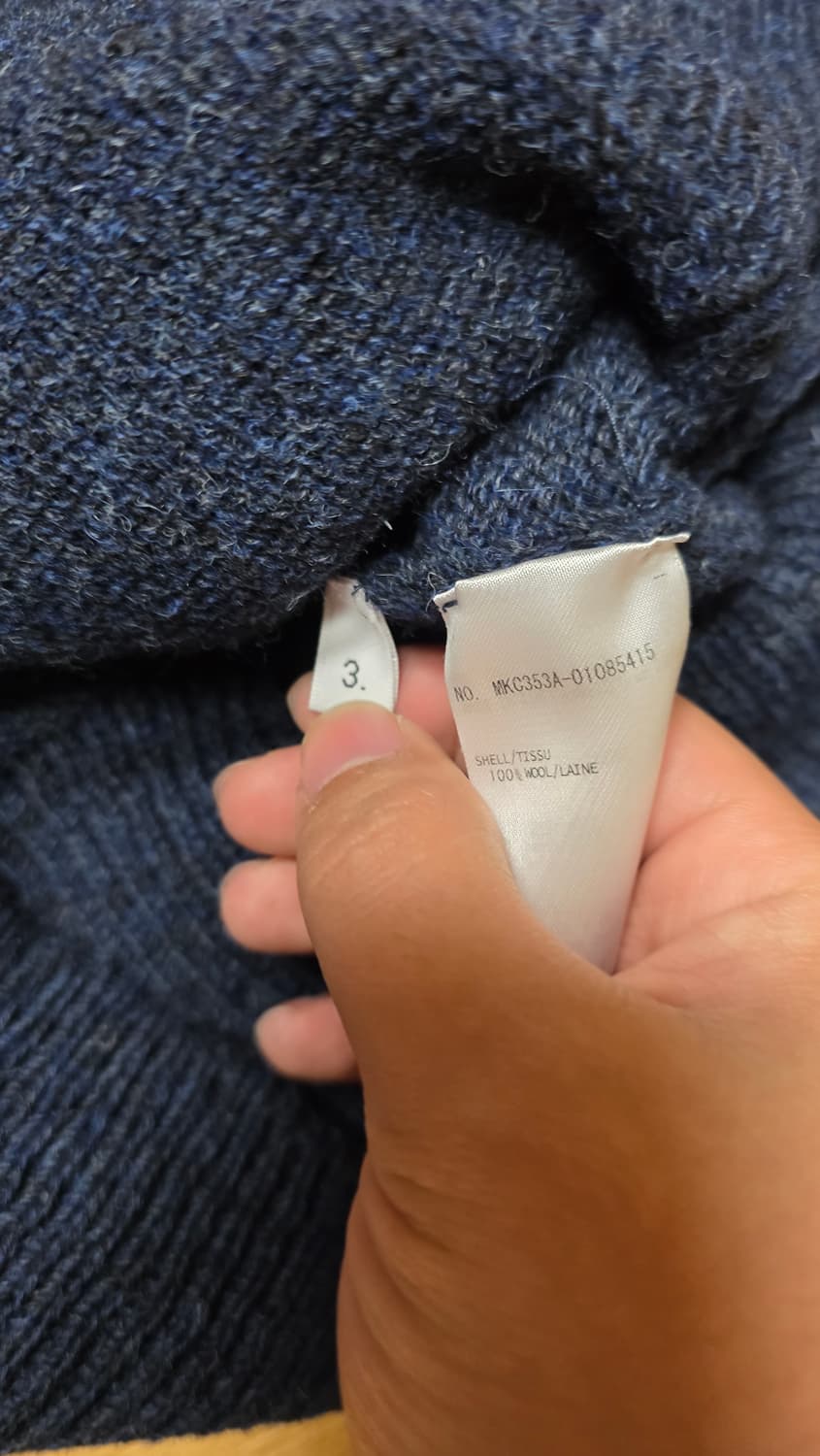 [미착용,3]톰브라운 셰틀랜드 가디건 네이비 상품이미지6