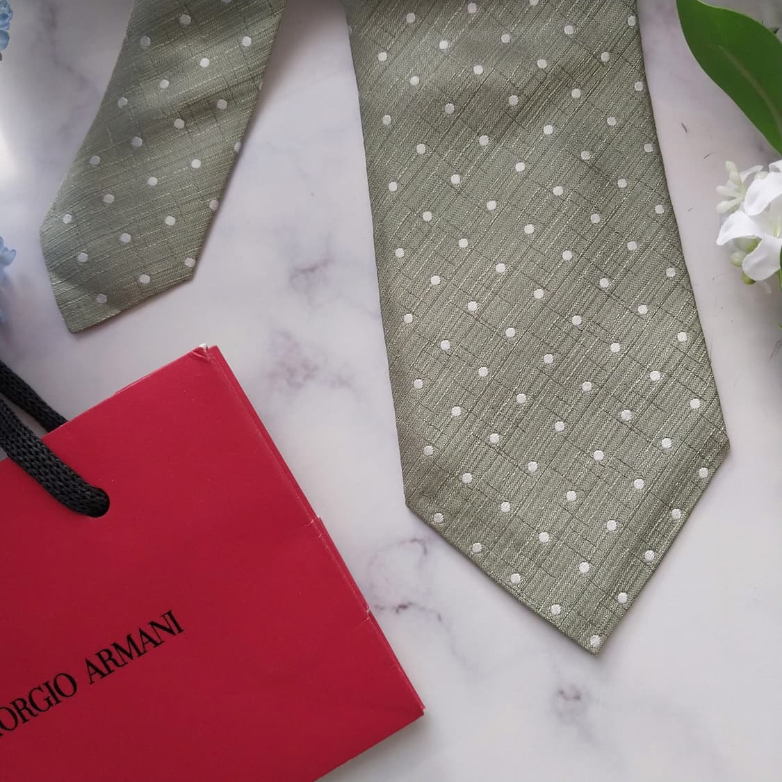 아르마니 꼴레지오니 실크 도트 넥타이 8.5cm A+등급 A1587
 상품이미지4