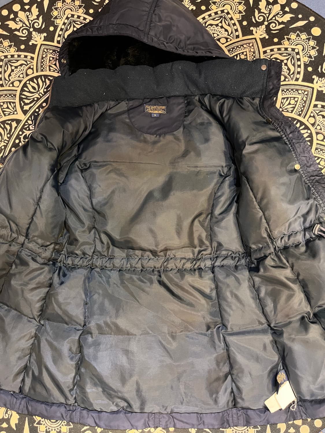 폴로 진스 컴퍼니 퍼 트림 다운 파카 네이비 (S) 상품이미지7