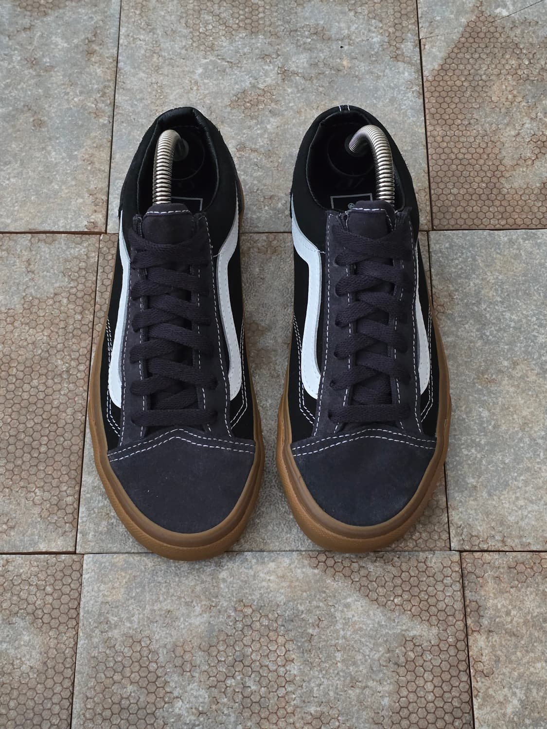 (235)반스 스타일 36 블랙 검솔 스니커즈 상품이미지2