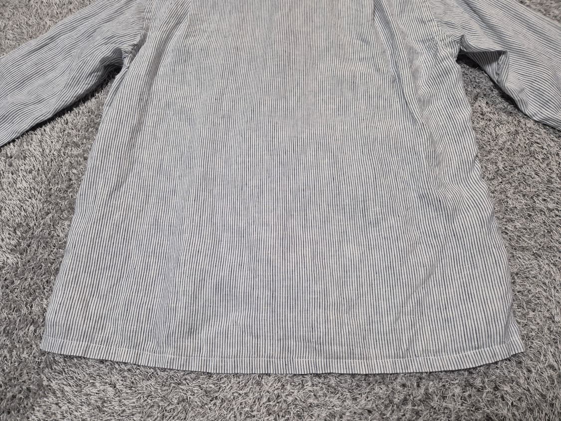 유니클로 여성 스트라이프 린넨 셔츠 M 상품이미지6
