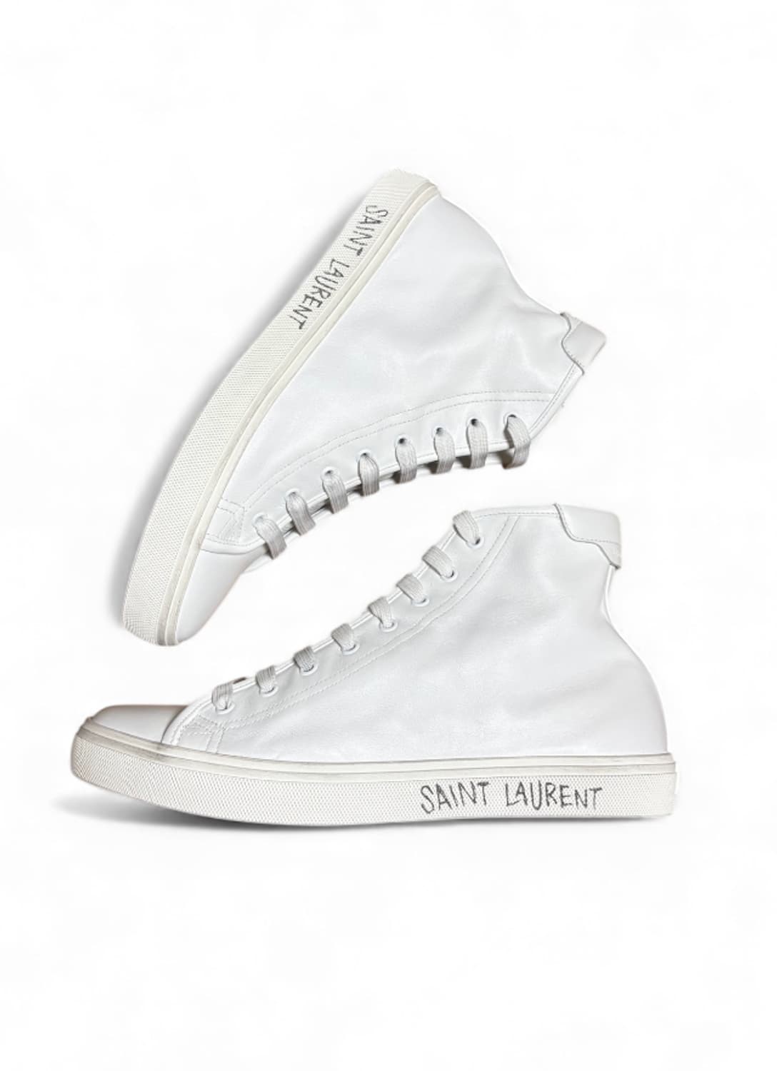 생로랑 하이탑 스니커즈 화이트 42.5 상품이미지2
