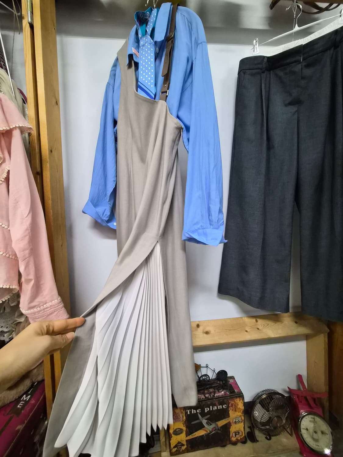 rienda 수입명품 플리츠 언발 원피스 상품이미지2