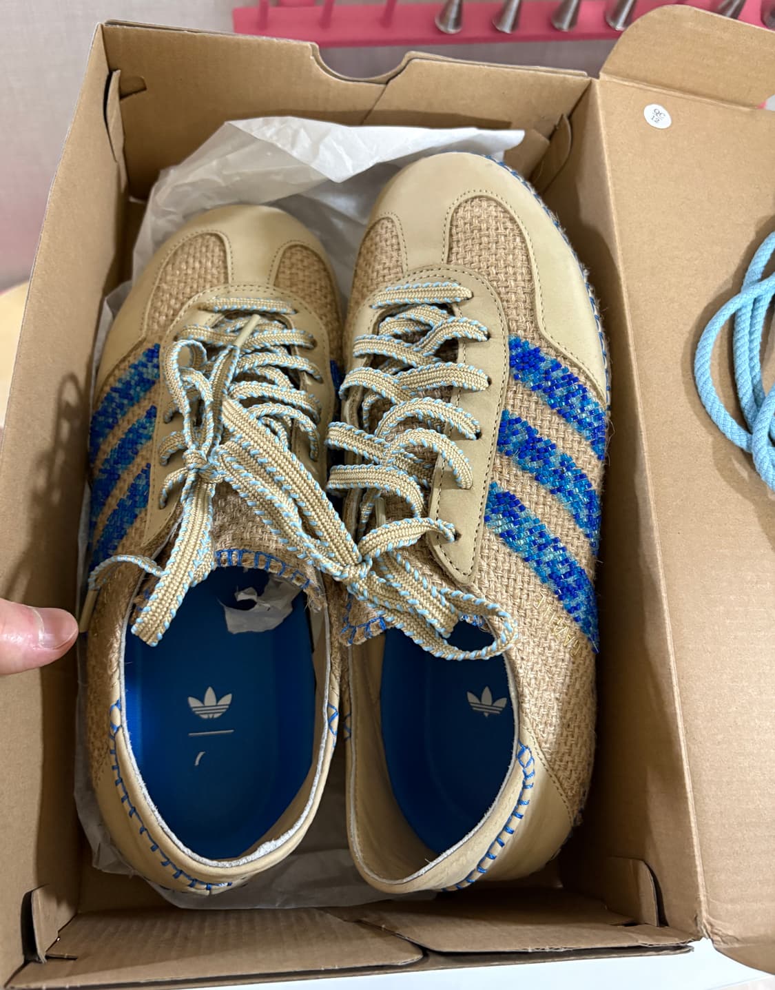 아디다스 x 클랏 가젤 리넨 260 새상품급 판매 상품이미지2