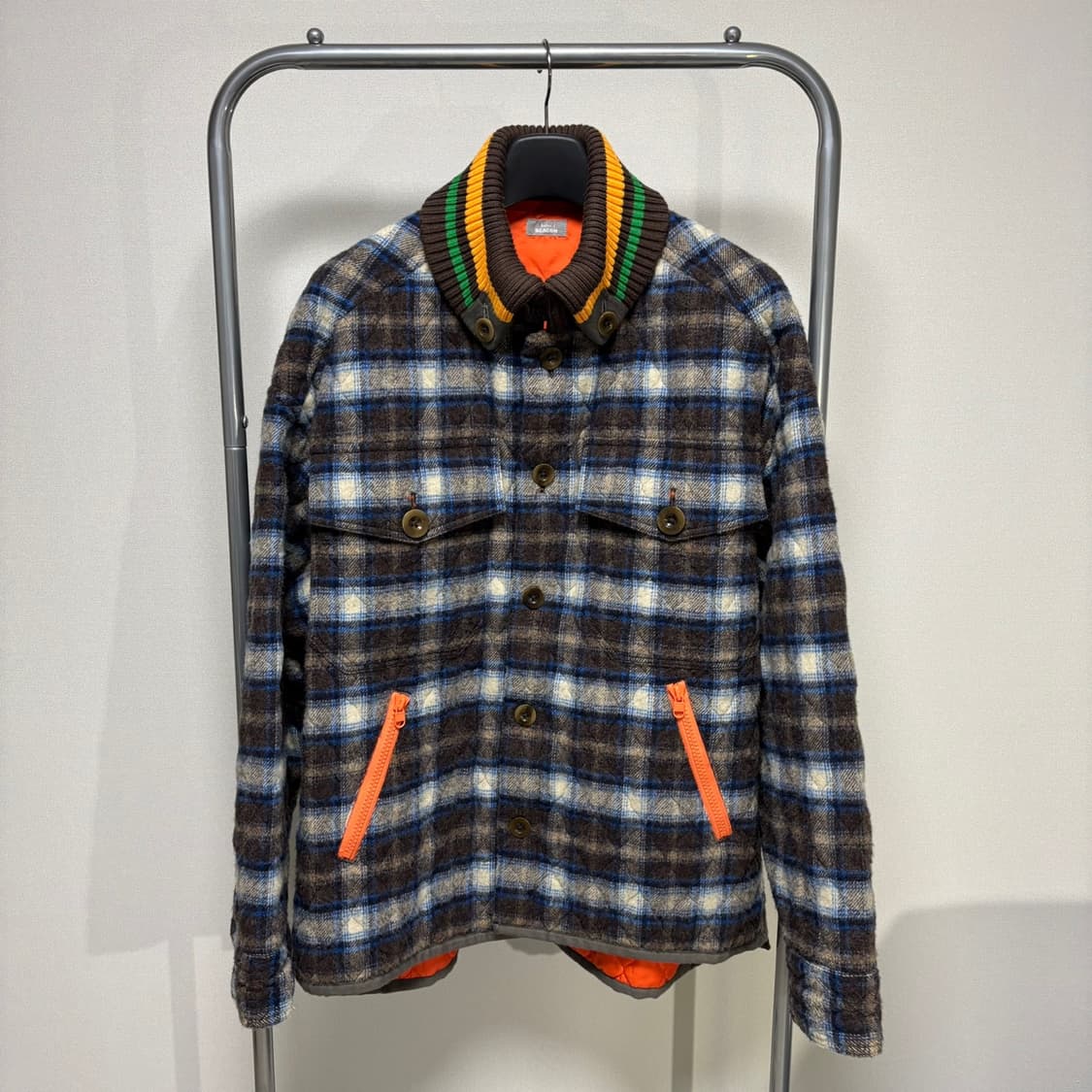 3) 컬러비콘 체크 점퍼 상품이미지1