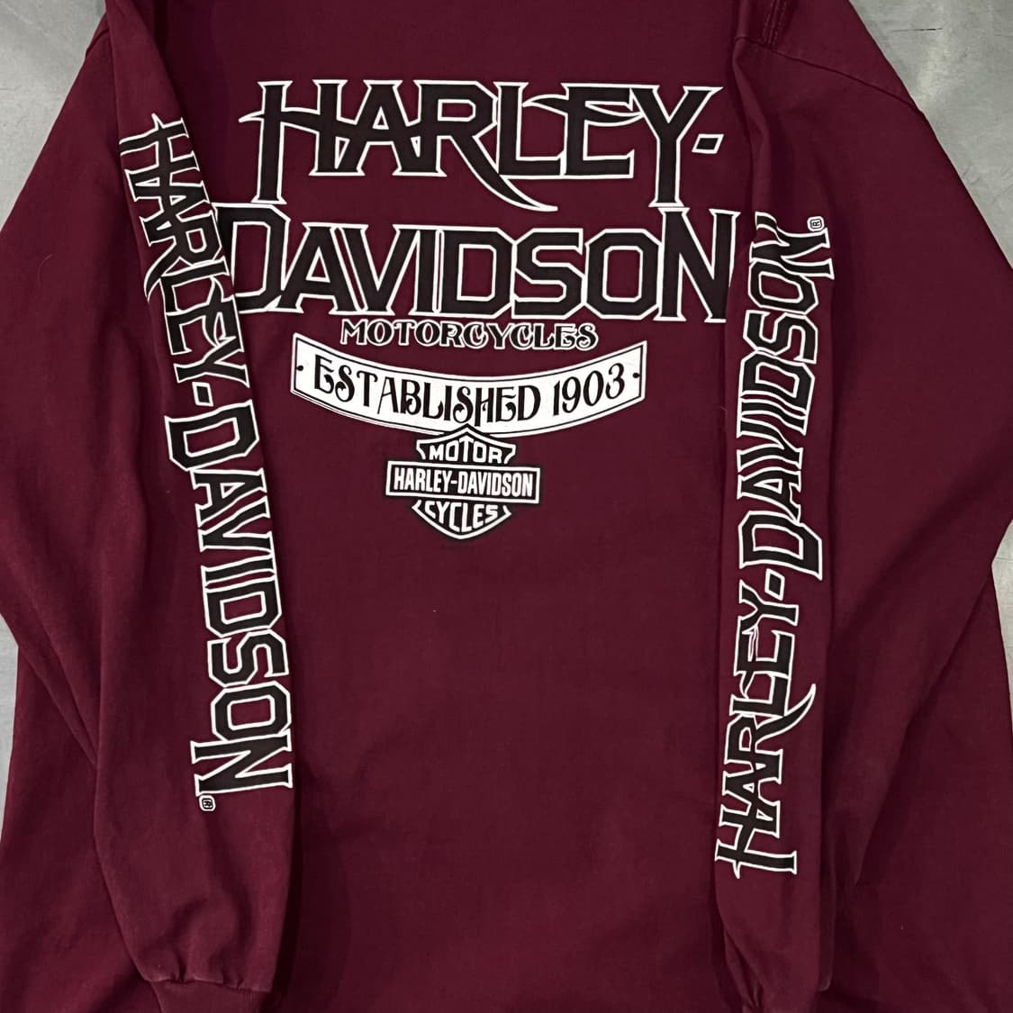  할리데이비슨 프린팅 롱슬리브 y14554 상품이미지4