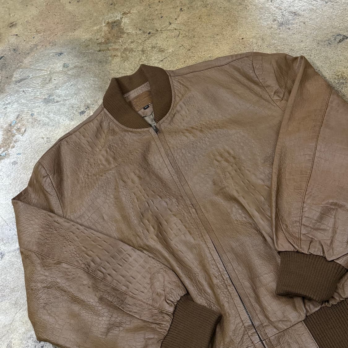 [정품] winchester 브라운 가죽 봄버 자켓 b10 상품이미지1