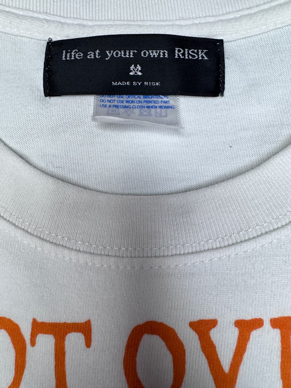 LIFE AT YOUR OWN RISK 스컬 그래픽 티셔츠 L 상품이미지4