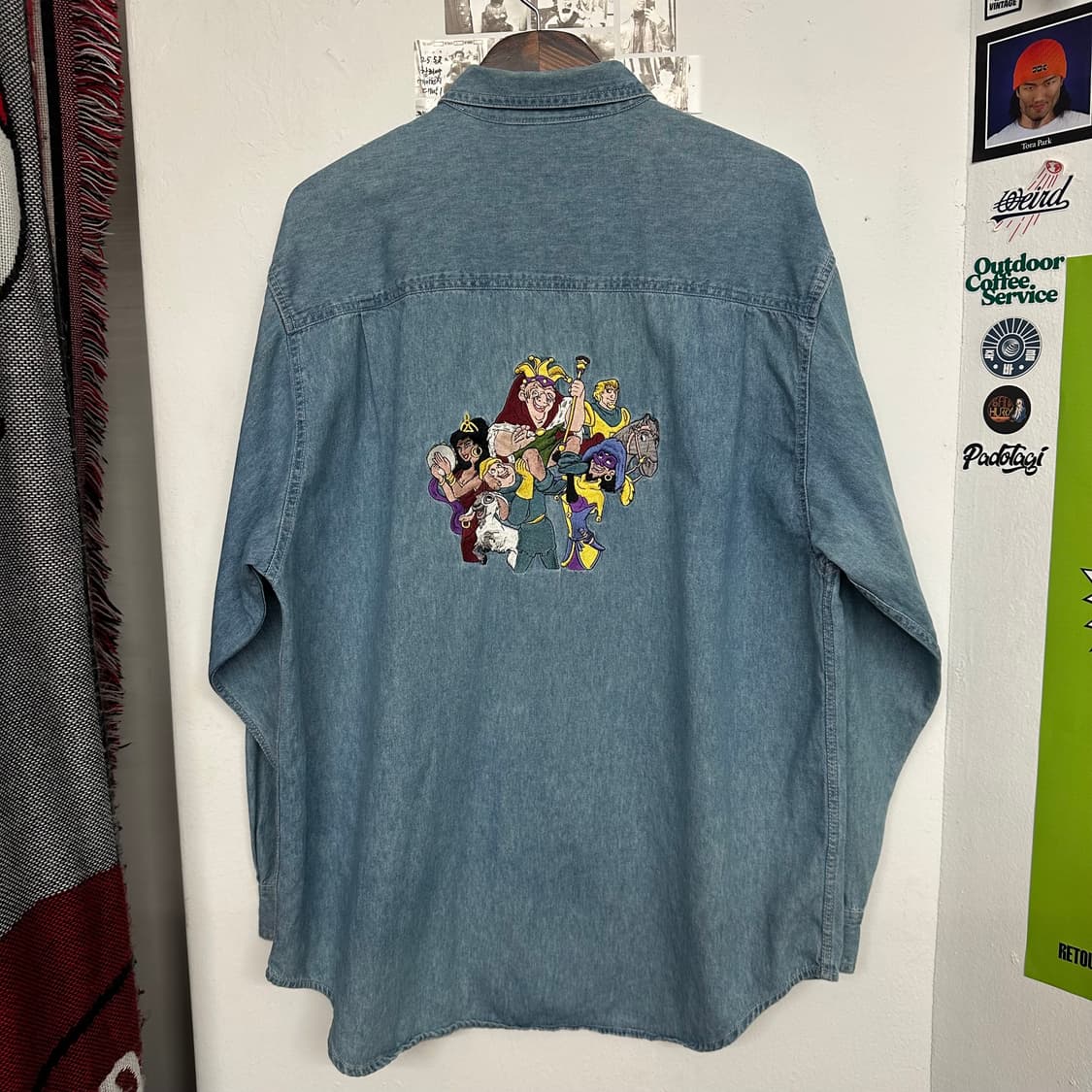90‘s 디즈니 데님셔츠 ‘노틀담의 곱추’ 상품이미지1