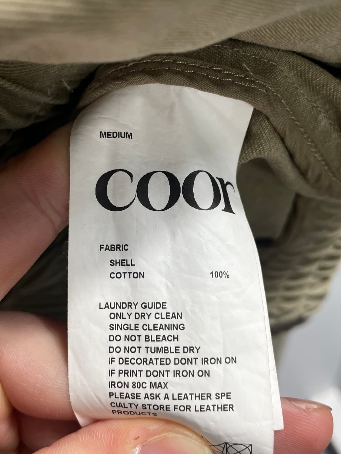 coor 쿠어 베이지 스윙탑 블루종 자켓 (on.737) 상품이미지6