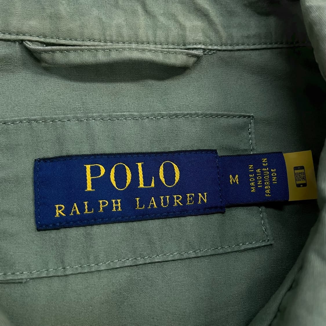 폴로 랄프로렌 포니 로고 포플린 코치 자켓 카키 상품이미지3