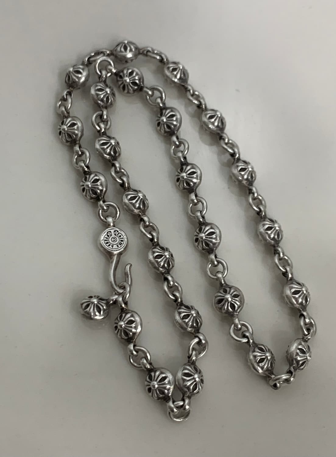 [20인치]크롬하츠 크로스볼 체인 펜던트 목걸이 25링크 상품이미지1