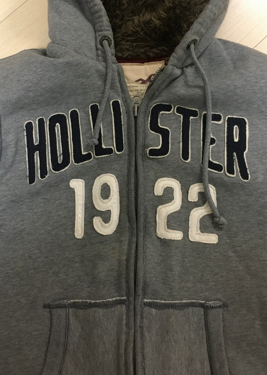 홀리스터 퍼 후드집업 상품이미지2