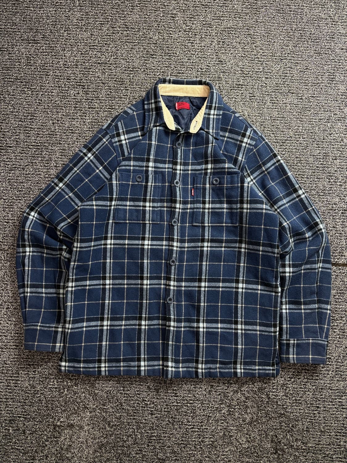 리바이스 치카노 울 패턴 체크 누빔 셔츠 자켓 2403 상품이미지2