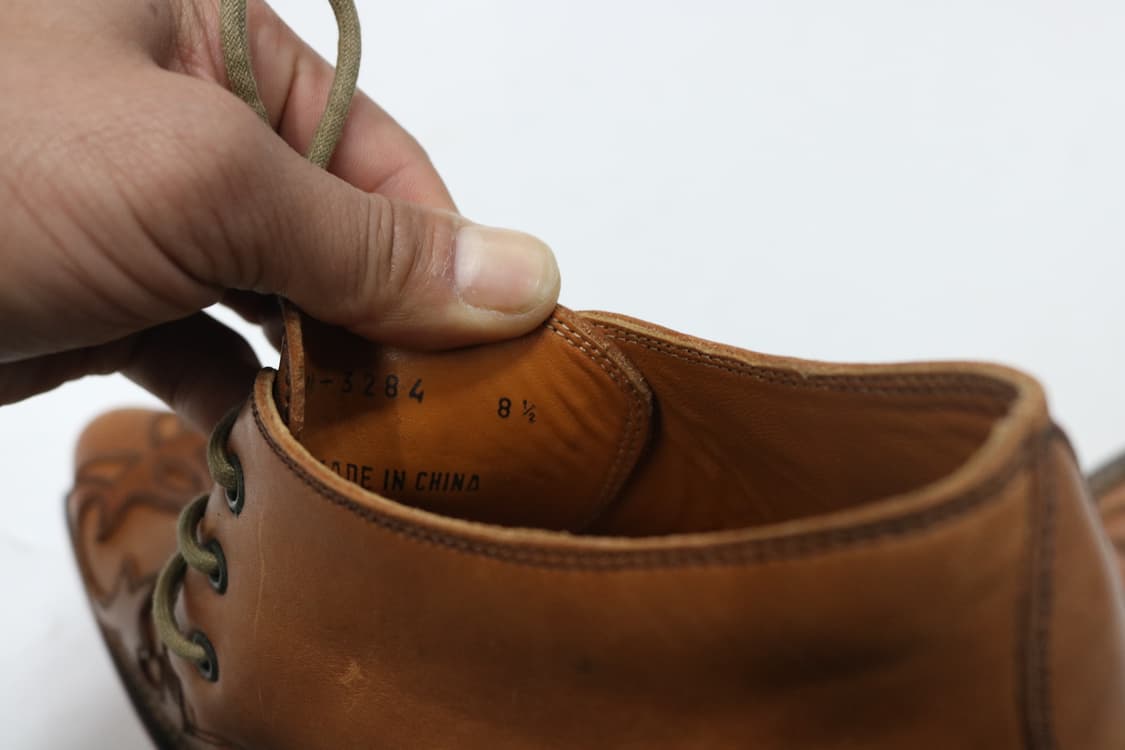 알프레도 바니스터 빈티지 웨스턴 스티치 레더 더비 (265) 상품이미지10