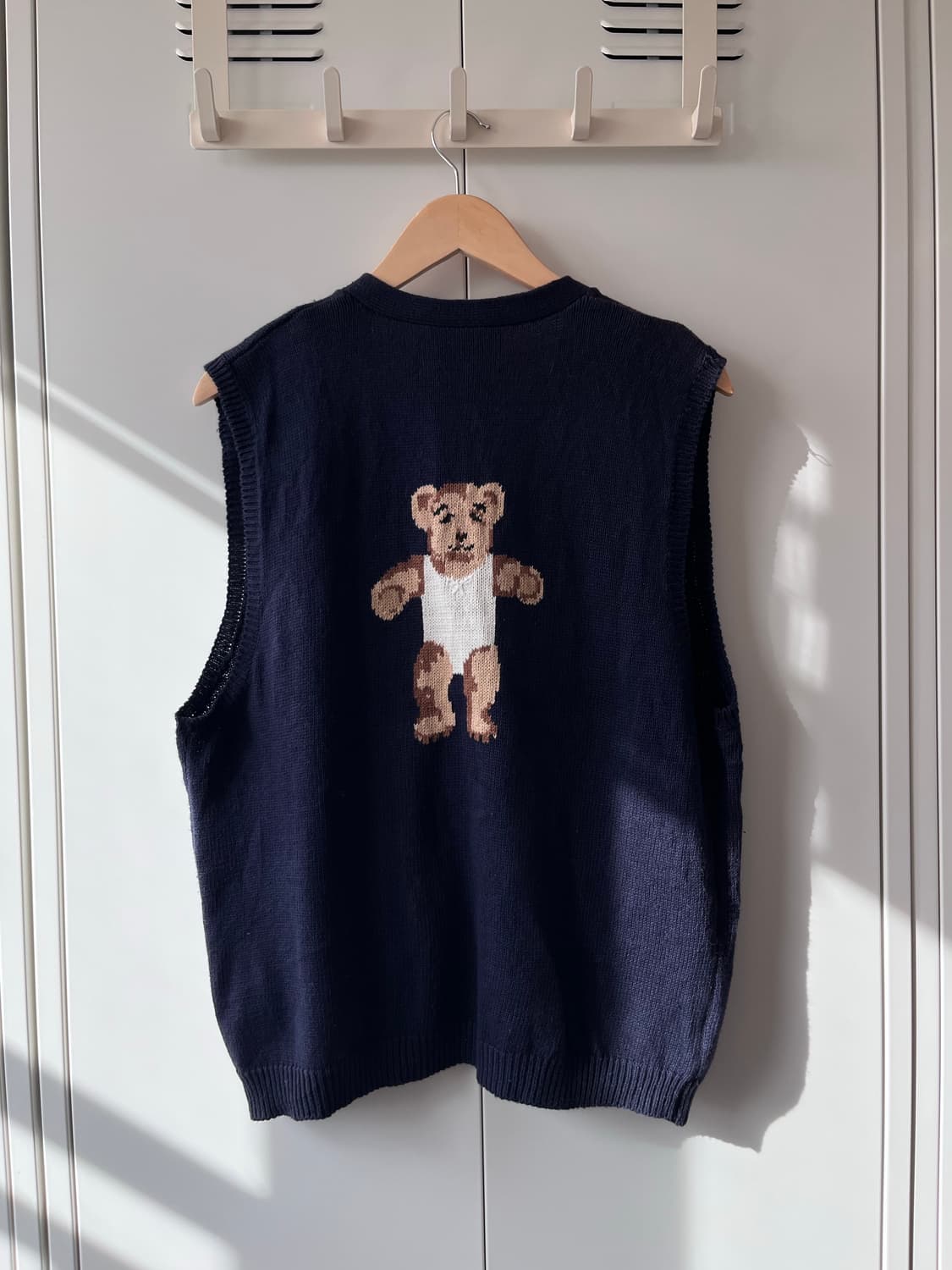 (Rare) Susan bristol 핸드메이드 자수 패치 니트 조끼 상품이미지8