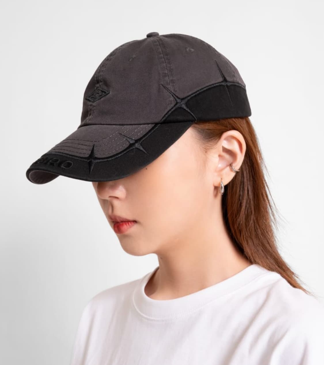 새제품) 엄브로 X 슬램잼 볼캡 모자 블랙 그레이 남자 여자 공용 상품이미지7