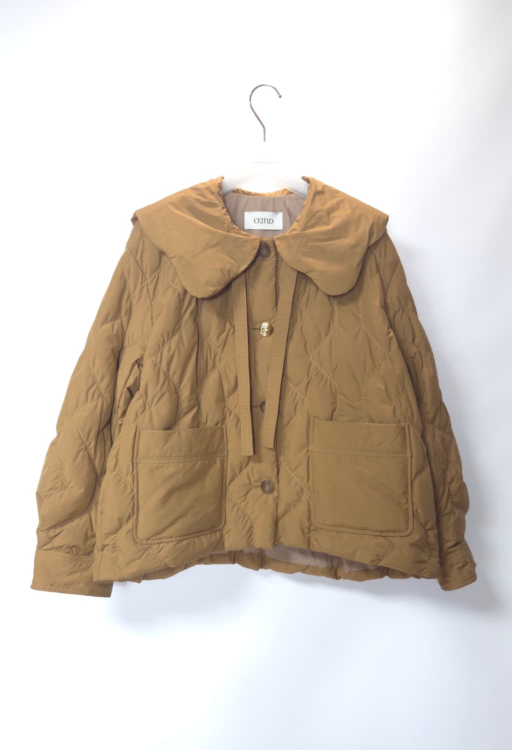 한섬 오즈세컨 2024 퀼팅 구스 다운 숏패딩 44~66 상품이미지4