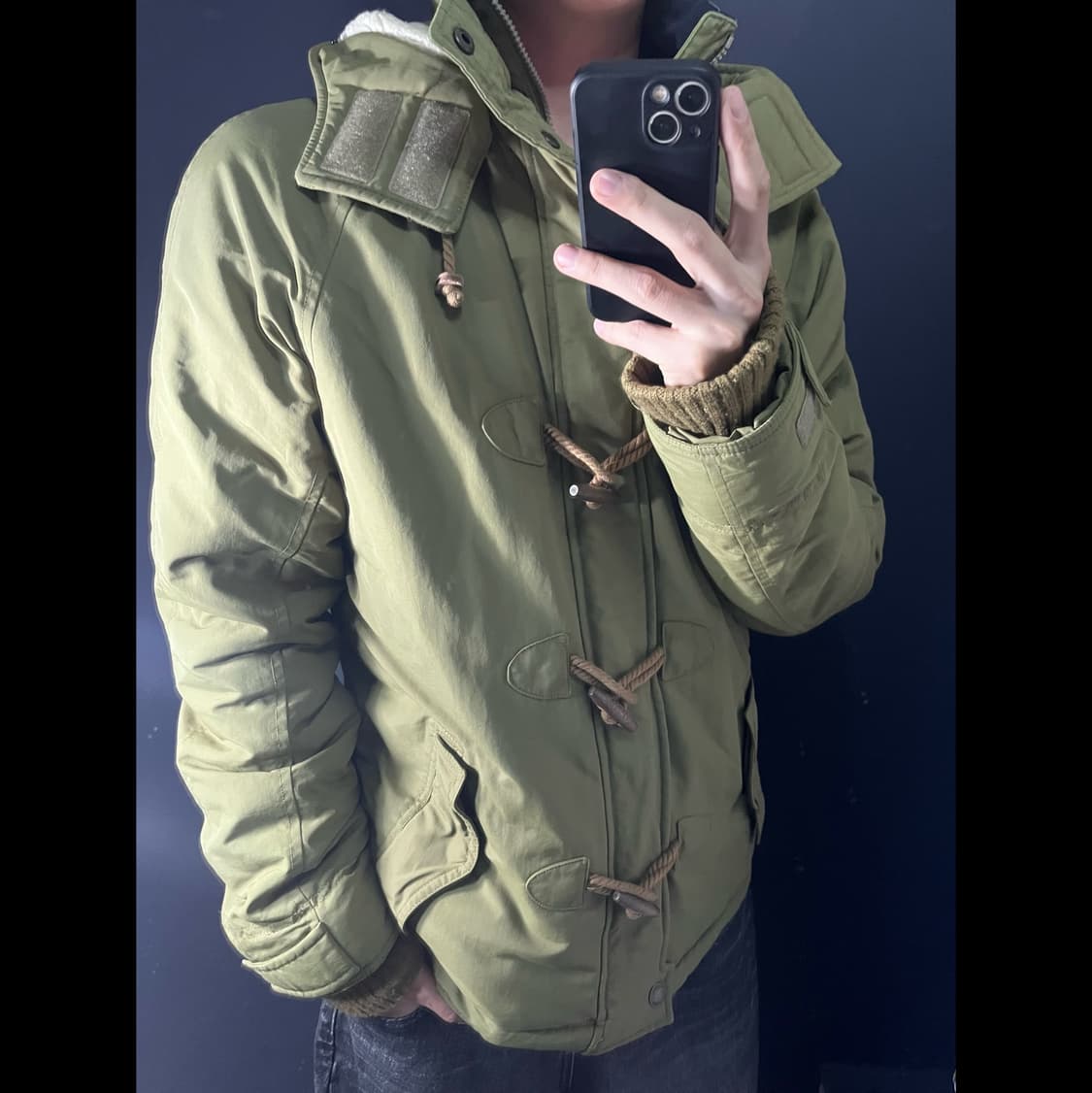 HOLLISTER 홀리스터 야상 더플 숏 패딩 상품이미지1