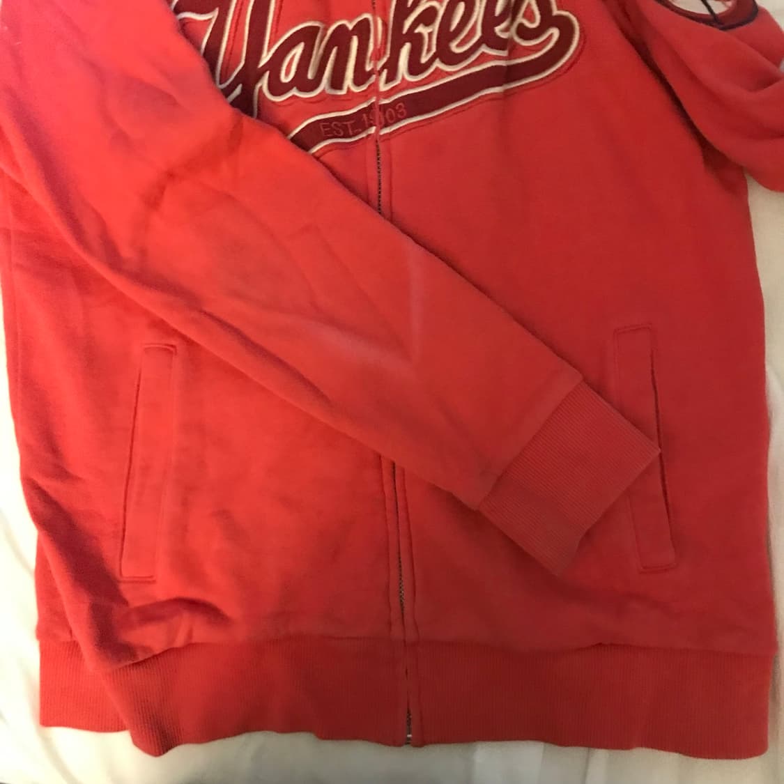 MLB 양키스 갸루 체리레드 후드집업 상품이미지6