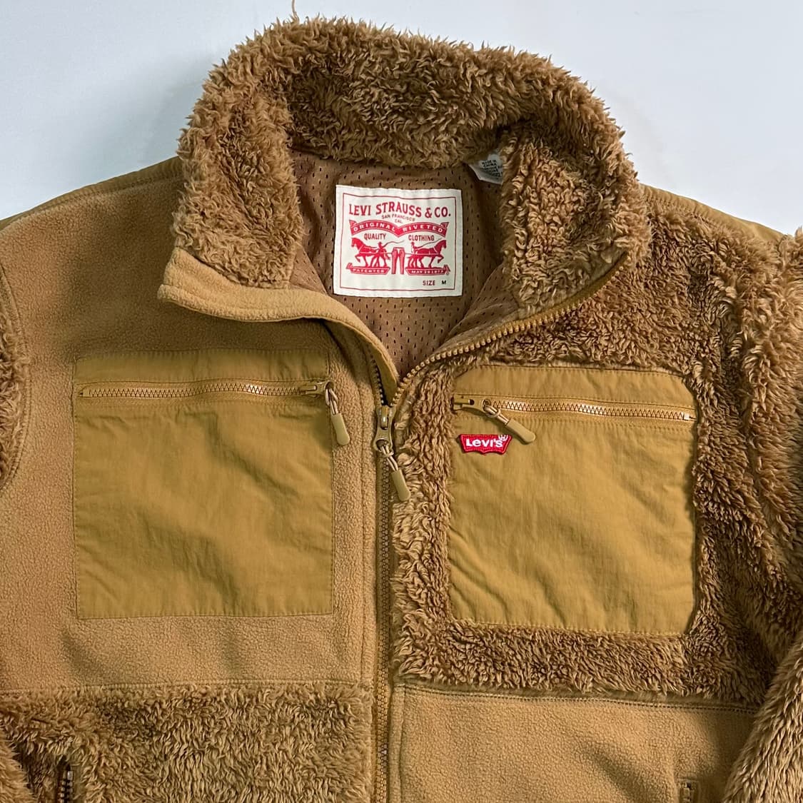 리바이스 베이지 후리스 자켓   상품이미지2