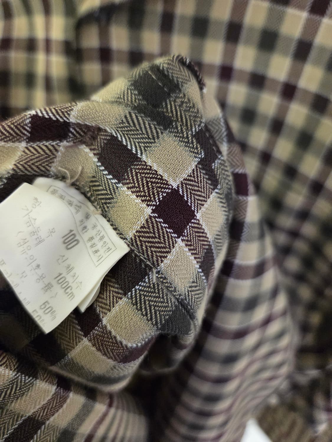 입생로랑 체크 셔츠 상품이미지3