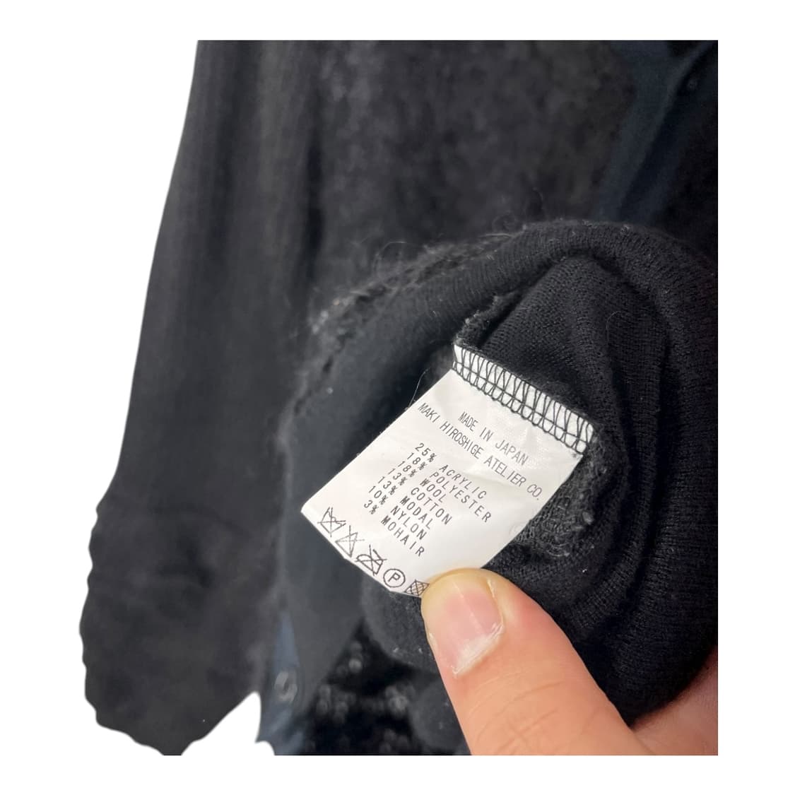 [gomme] 고무 개더 암 부클 가디건 상품이미지6