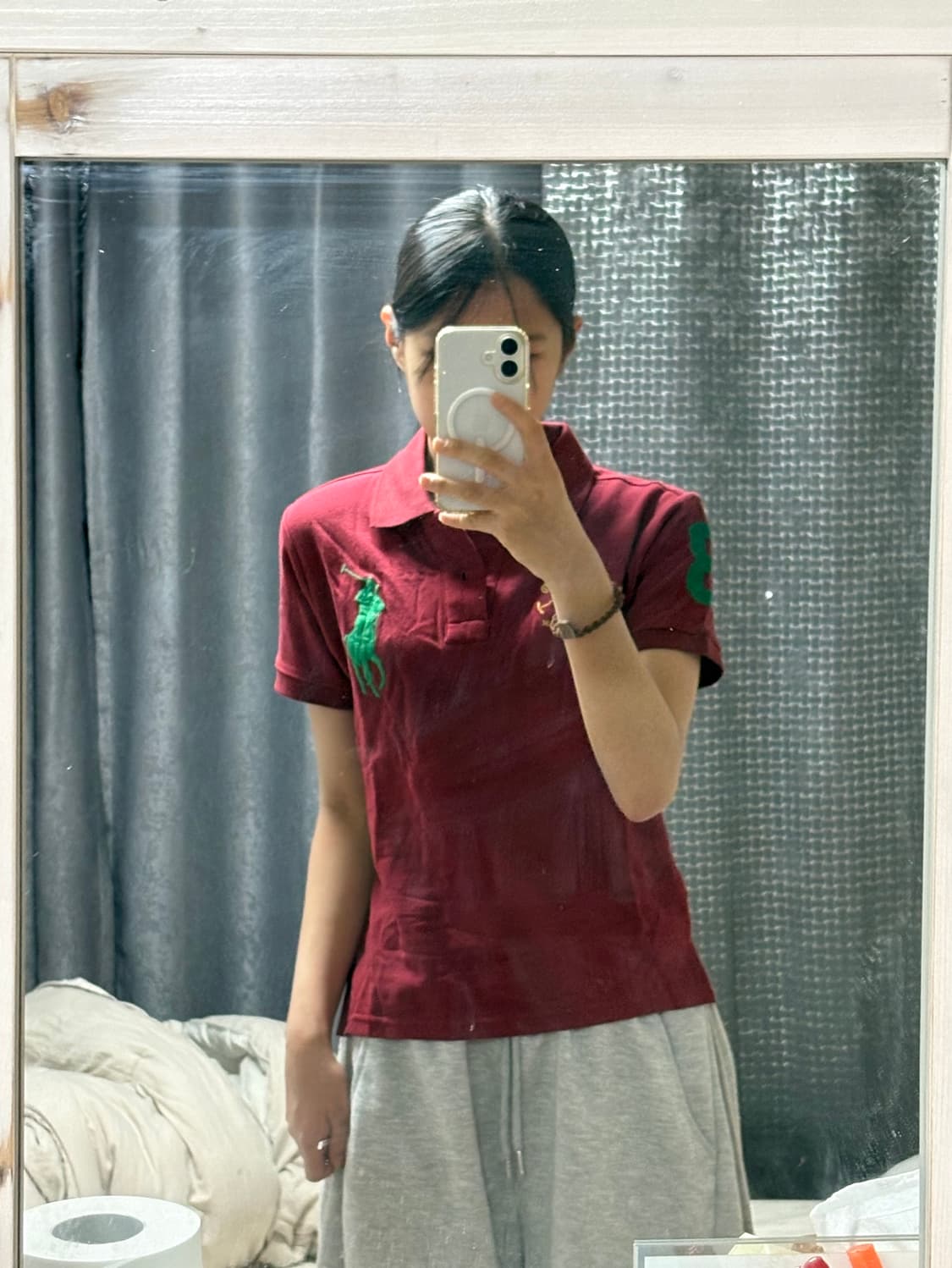 폴로 빅포니 버건디 반팔 상품이미지1