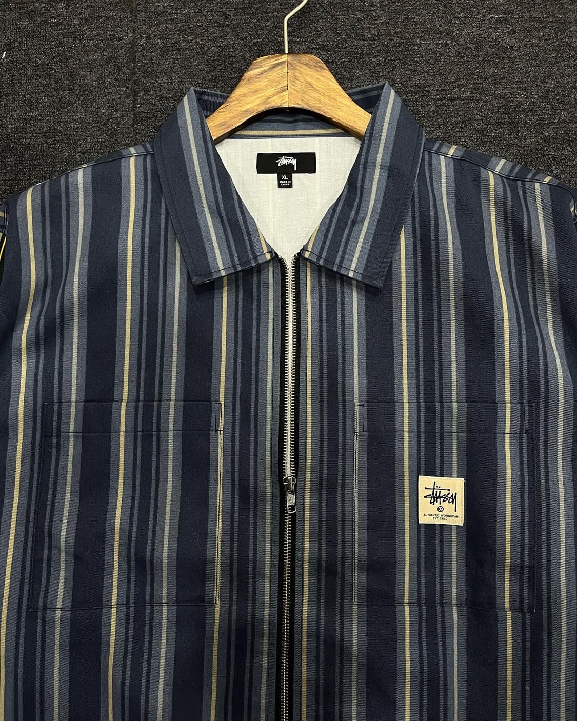 스투시 믹스 스트라이프 집업 워크자켓 상품이미지6