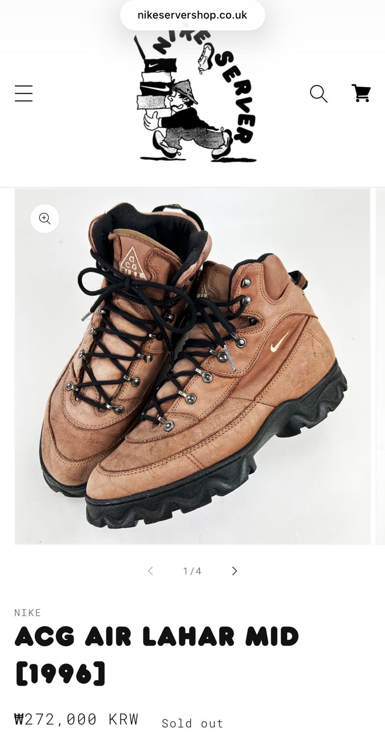 [265] 빈티지 90s Nike acg 나이키 acg lahar 라하르 상품이미지8