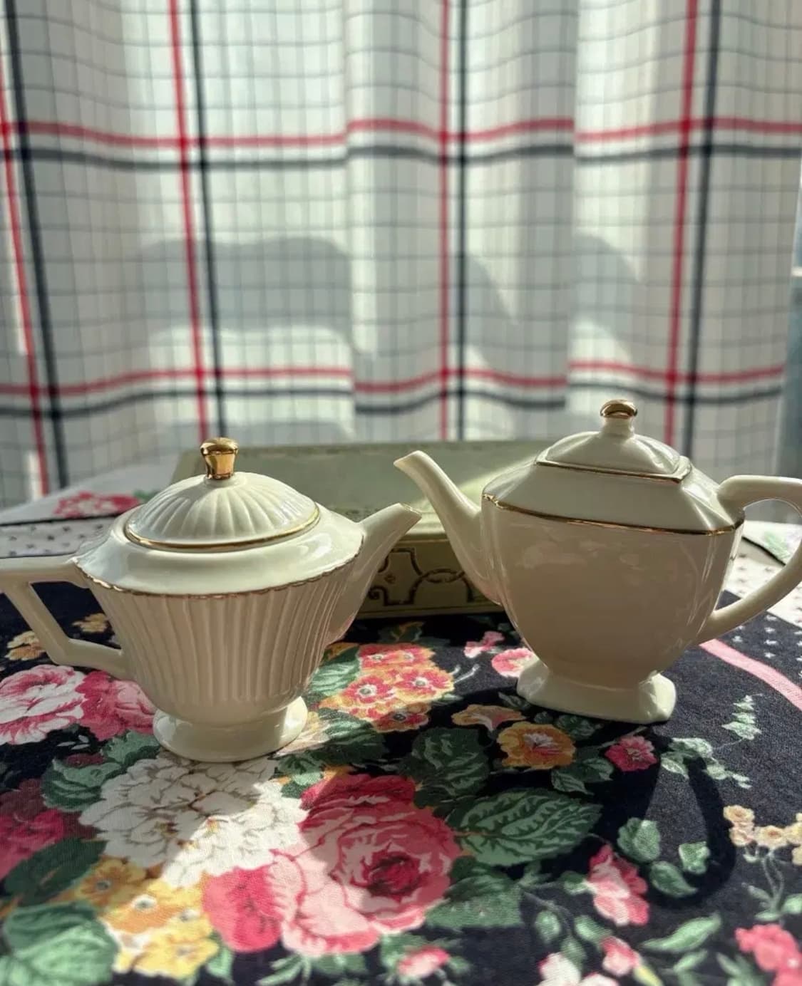 레녹스 빈티지 미니어처 티팟 컬렉션 세트(24k골드림) 상품이미지1