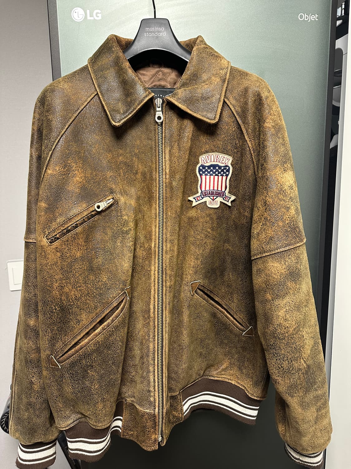 아비렉스 다코타 크랙무스탕 xxl  바시티 스타디움 상품이미지1