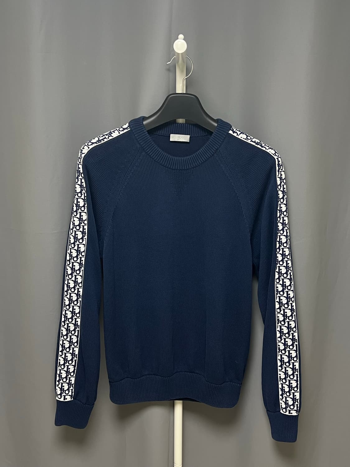 [정품] 드라이 O / 디올 인서트 니트 네이비 L 상품이미지1