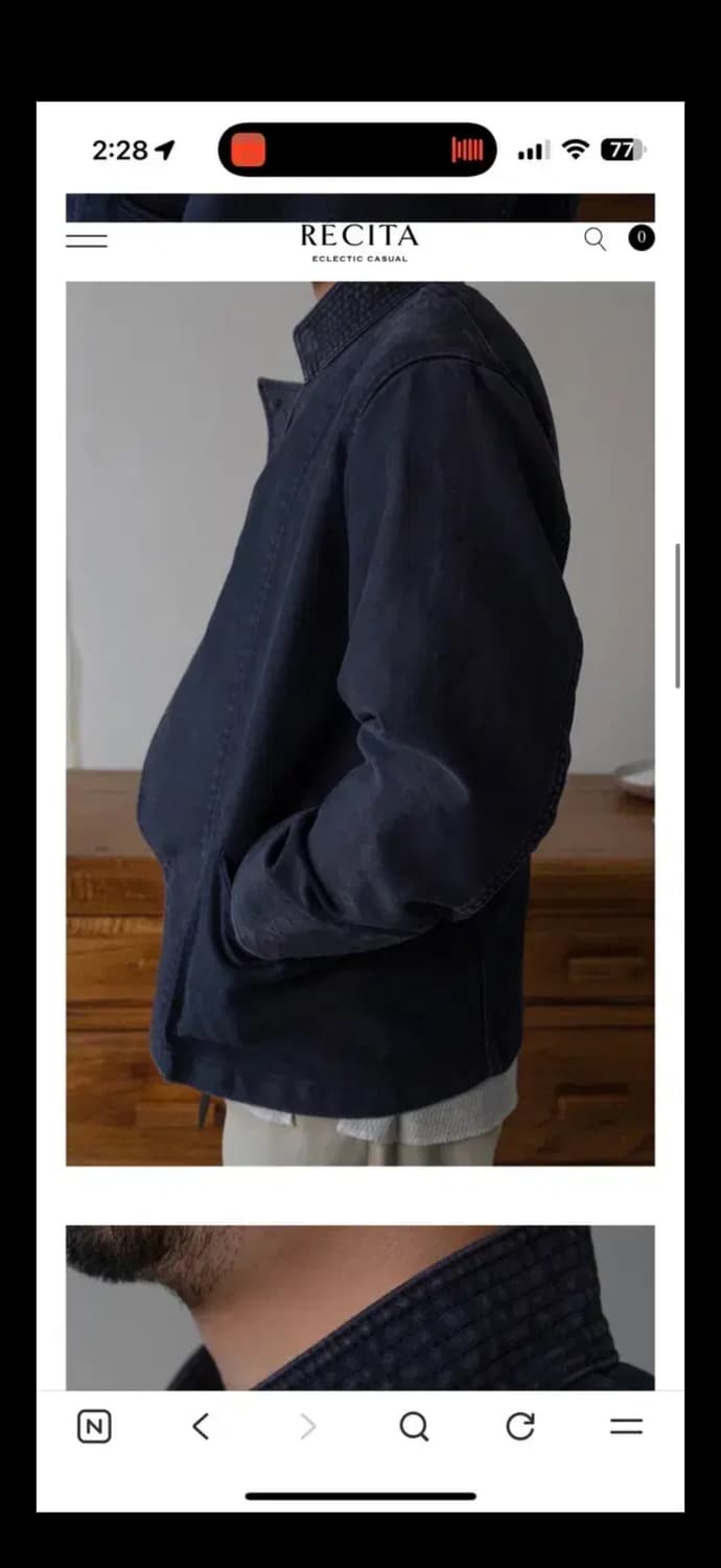 레시타 쉐프 자켓 s 상품이미지4