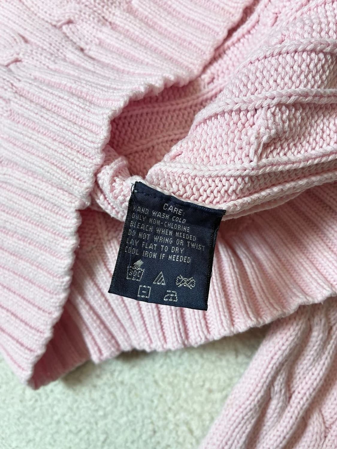 폴로 랄프로렌 00's 케이블 화이트 포니 니트 PN7383 상품이미지7