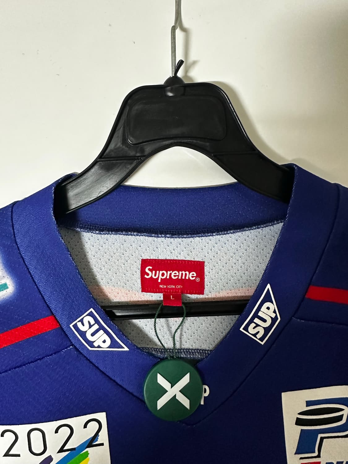 슈프림 이글 하키 저지 블루 상품이미지3