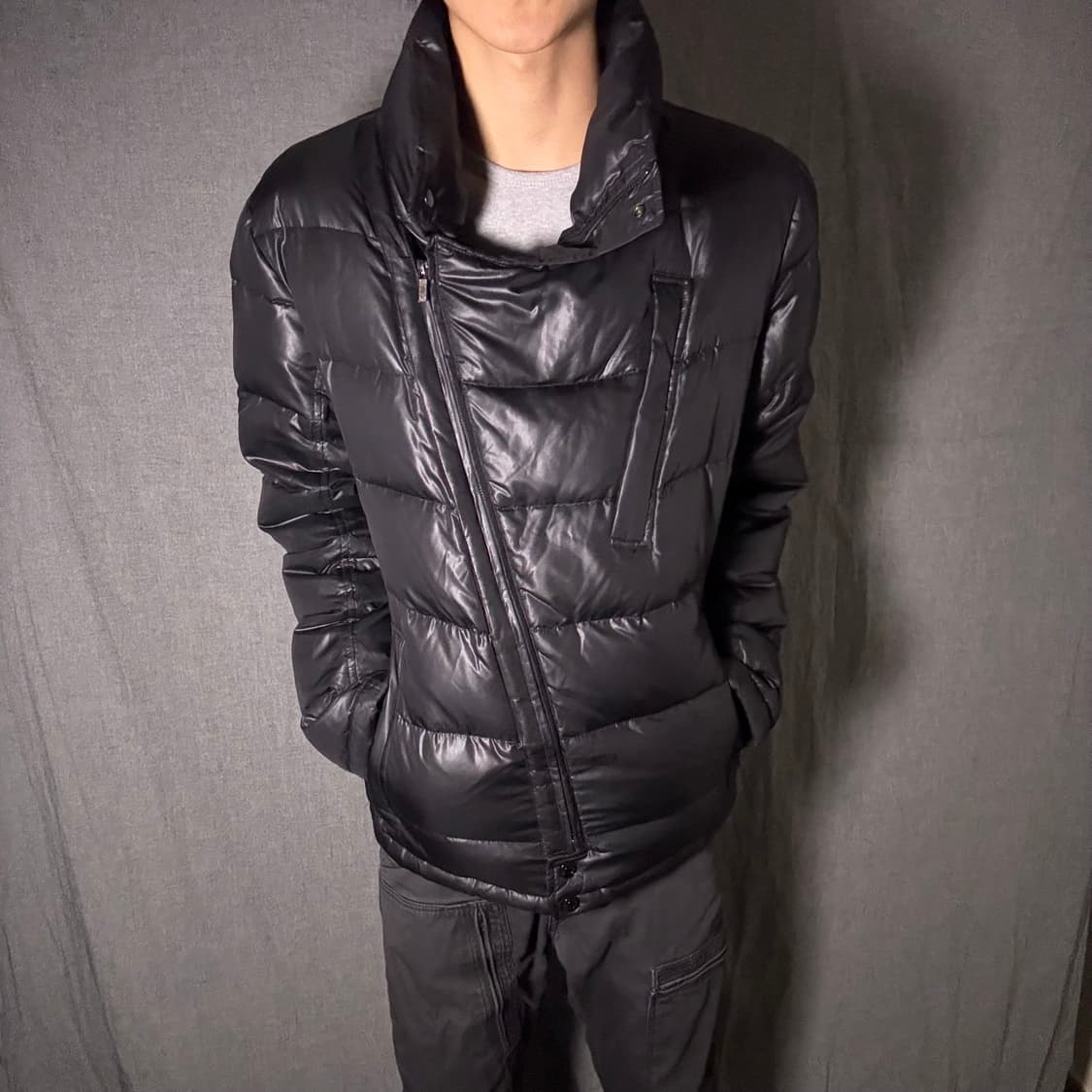 엠포리오 아르마니 구스다운 사선 투웨이 패딩 상품이미지3