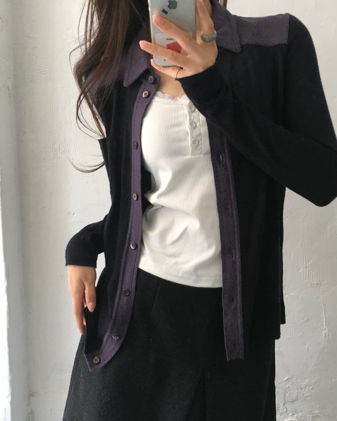 Prada 프라다 캐시미어 실크 카라 가디건 상품이미지2