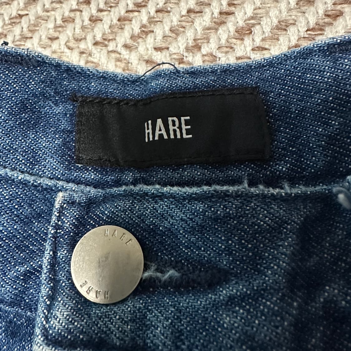 HARE vintage denim wide pnats 상품이미지3