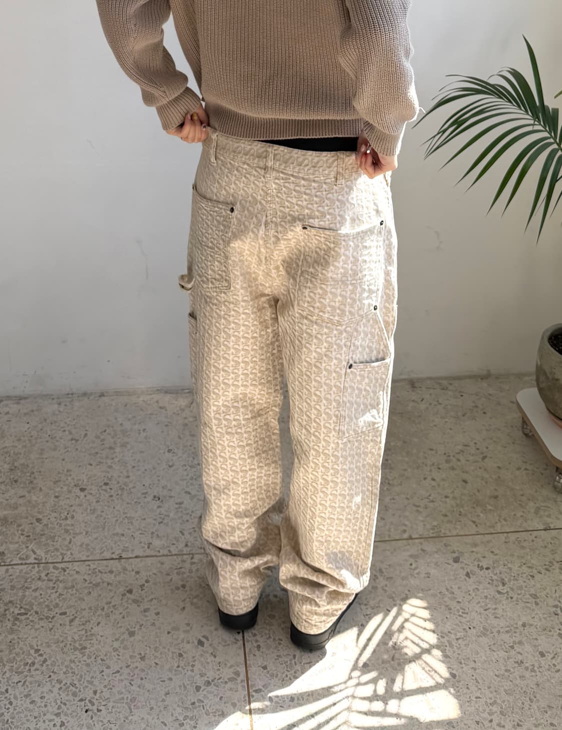 Supreme 모노그램 자수 더블니 워크 팬츠 상품이미지3