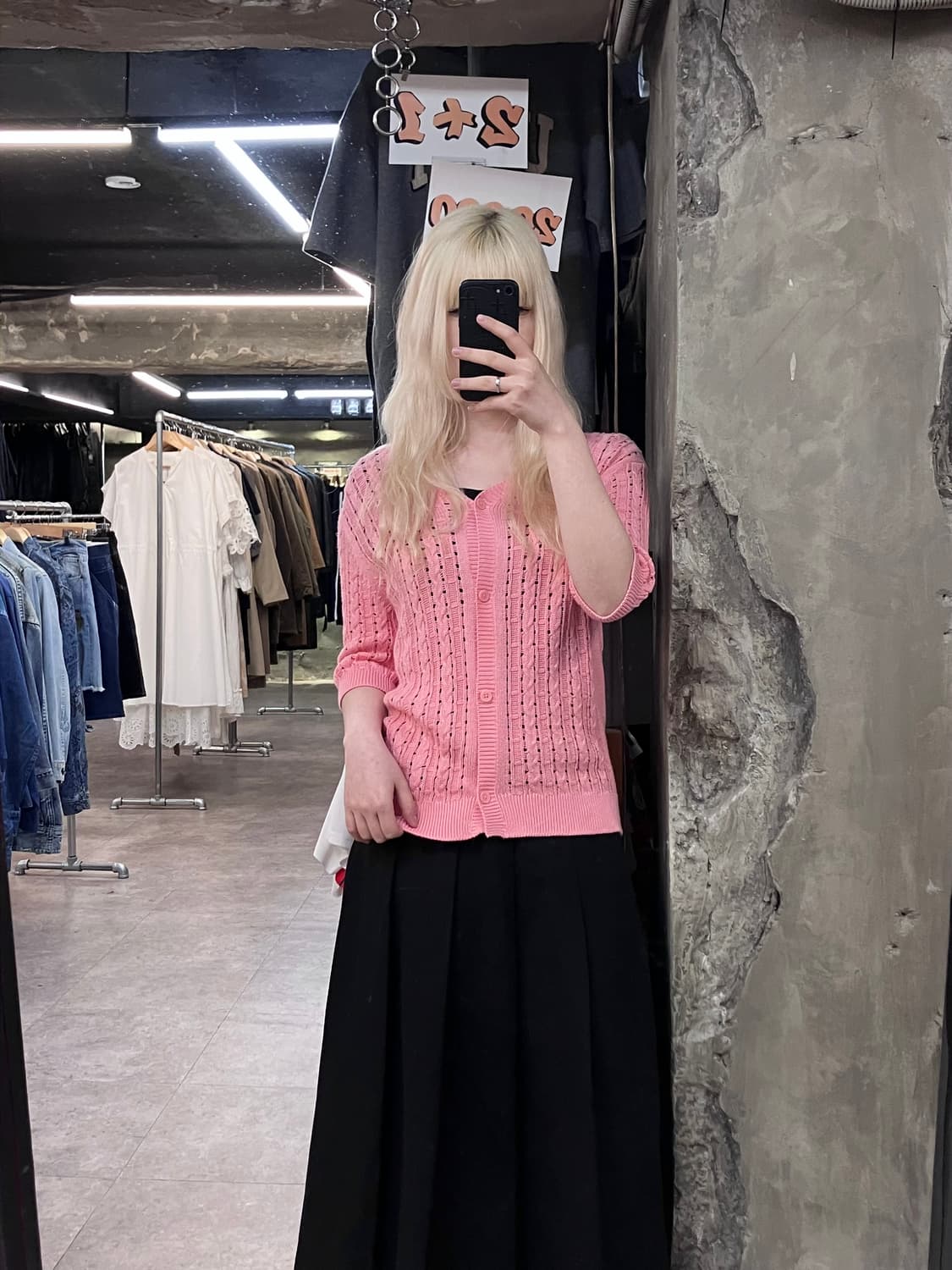 Georges Rech 꽈배기 반팔 가디건 핑크  #csz4020 상품이미지2